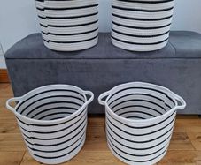 4  X stylish storage baskets