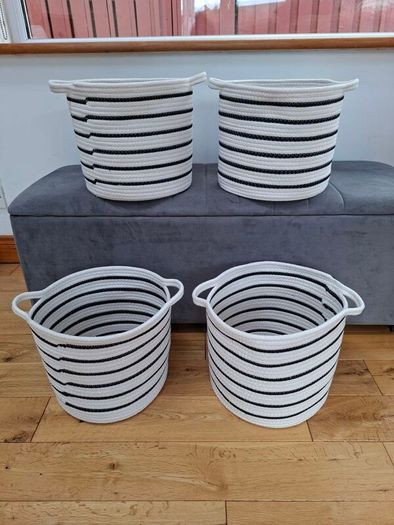 4  X stylish storage baskets