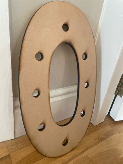 Wooden letter O