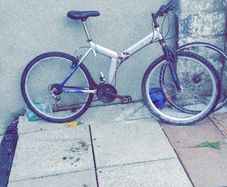 Fold away mountain bike