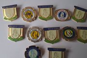 12 x Vintage 1970's,  80's  Joe Walsh Irish Tours Badges