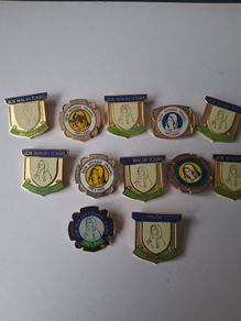 12 x Vintage 1970's,  80's  Joe Walsh Irish Tours Badges