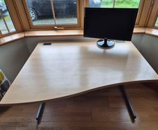 Office Desk & Monitor