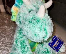 KELLYTOY Large Triceratops Dinosaur Soft Plush Toy (new)