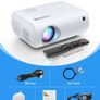 Mini Projector, ClokoWe Portable Movie Projector with 6500 Lux,1080P Full HD Video Projector Compatible with iphone/ Android Smartphone/Tablet/Laptop/PC/TV Stick/PS4/USB/HDMI (FREE POSTAGE) Image 4