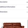 Boletelli Butterscotch Leather 3 Seater Sofa Image 7