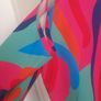 ladies colourful satin effect top Image 2