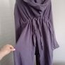 Mary Grant linen coat with hoodie Image 5