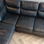 L shaped corner leather sofa Image 4