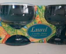 new  70's sundae/ice cream glasses