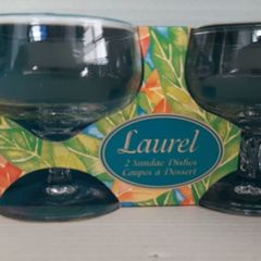 new  70's sundae/ice cream glasses