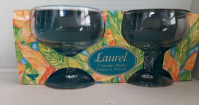 new  70's sundae/ice cream glasses