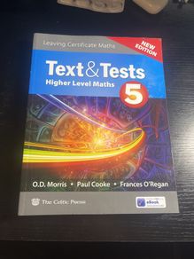 Leaving cert Text & tests 5 higher level maths