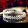 Bracelets for Women Crystal Zircon Roman Style White Silver Plated CZ Classic Tennis Bracelet Image 4