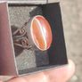 Vintage Large Agate Sterling Silver Ring Image 6