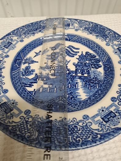 Antique Blue Willow Side Plate 1850 to 1890