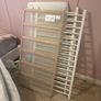 white cot with mattress Image 2