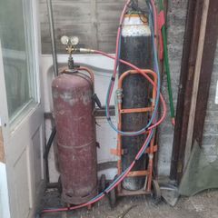 Oxy Acetylene Gas Cylinders Regulators Hoses Trolley