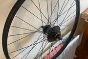 Brand-new Bicycle Mountain bike Back Wheel 27.5" for v-brake bike or disc brake wheel can be used for both disc brake or v- brake, Disc Rotor Shimano Cassette included,  bike Parts