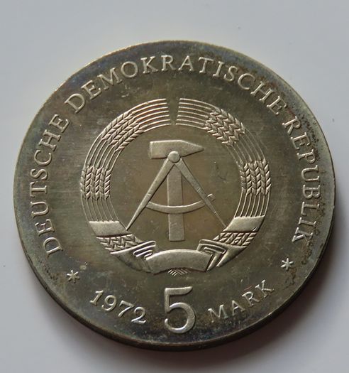 Brahms rare 5 Mark 1972 East Germany DDR