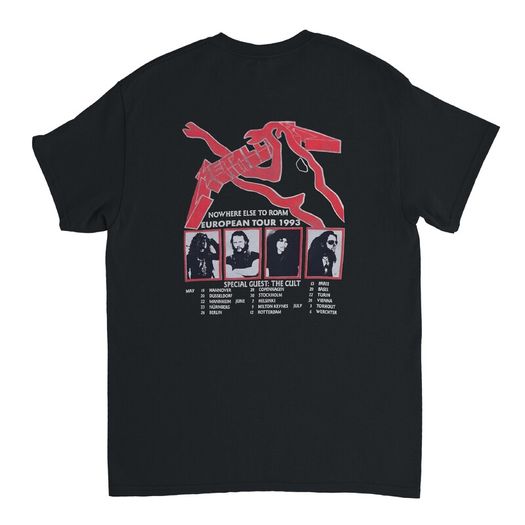 1993 Metallica Nowhere Else To Roam Tour shirt Heavyweight Unisex Crewneck T-shirt