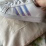 girls white adidas runners Image 5