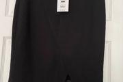 Savida (Dunnes Stores) Black Asymmetric Hem Skirt - Size 12- New with Tags