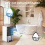 Dehumidifier for Bedroom, 2300ml Small Dehumidifiers with Auto Shut Off, 24H Timer, Auto Defrost & 7 Colour Light, Portable Dehumidifier for Bathroom, Wardrobe and Basement Image 4