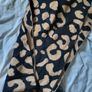 Long scarf shawl with animal print NEW black and beige Image 3