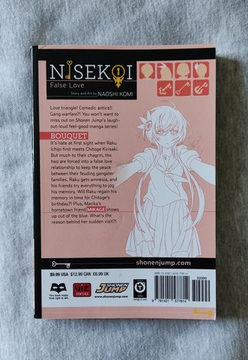 Nisekoi False Love vol.11 manga anime chitoge kirisaki onodera kosaki raku ichijou