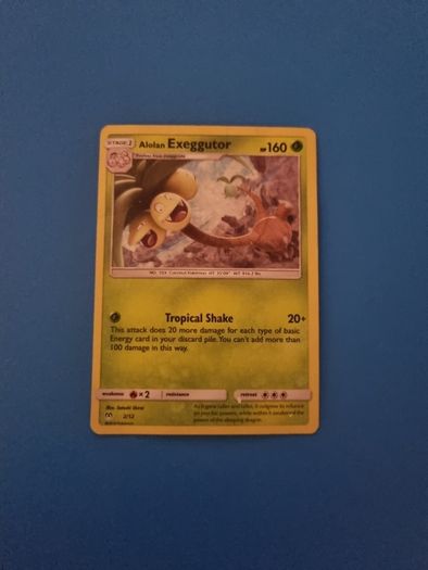 Alolan Exeggutor McDonald's 2019 Pokemon Card (2/12)