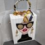 Chic Striped Design Shoulder Bag. Image 2