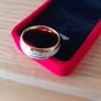 Tungsten carbride ring 14k gold plated size 10.5 Image 9