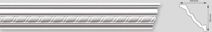 Ceiling Coving, Moulding Polystyrene  for 2 metres length.