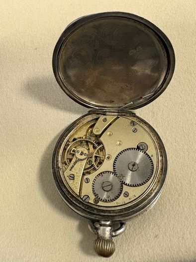 1913 Antique Solid Silver Pocket Watch (Project Piece)