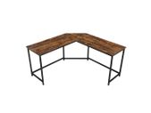 L-shaped computer desk