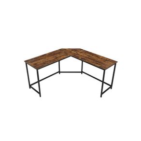 L-shaped computer desk