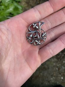 silver brooch