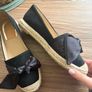 Brand new Espadrilles shoes black with bow Image 2