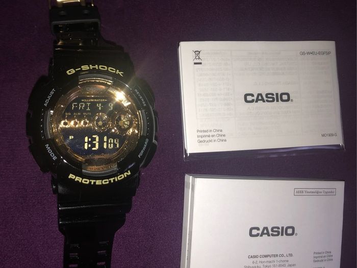 Casio G Shock protection illuminator watch