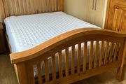 Oak Bed Double &amp; Mattress