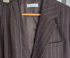 Brown Pinstrip Ladies Suit