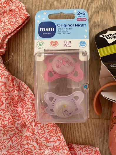 Mamas &papas dress, soothers and cup