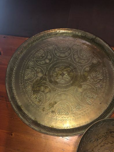 4 x brass trays
