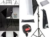 2x Photo Studio 135W Bulbs Softbox Continuous Lighting Soft Box Light Stand Kit