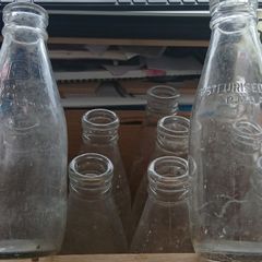 Vintage milk bottles