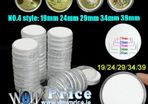 50Pcs 51mm Round Clear Plastic Coin Holder Capsules for 19 24 29 34 39mm