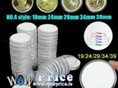 50Pcs 51mm Round Clear Plastic Coin Holder Capsules for 19 24 29 34 39mm