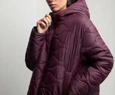 DUNNES Quilted Jacket Burgundy Size XS!