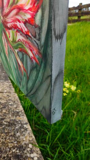 Original acrylic painting- Tulip